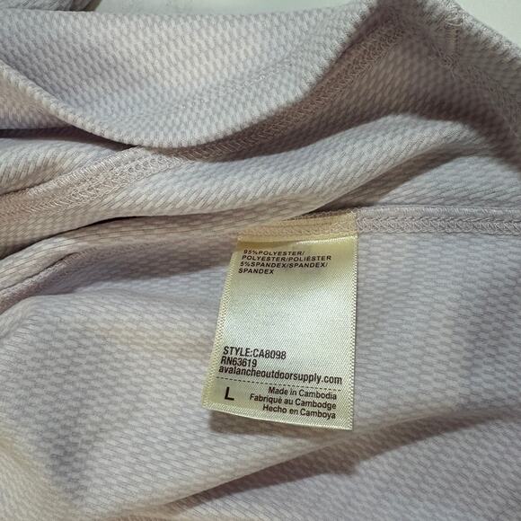 Avalanche 1/4 Zip Performance Top NWT L Pale Pink - Picture 9 of 10